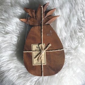 Acacia Wood Pineapple Cutting Board Hawaii Natural